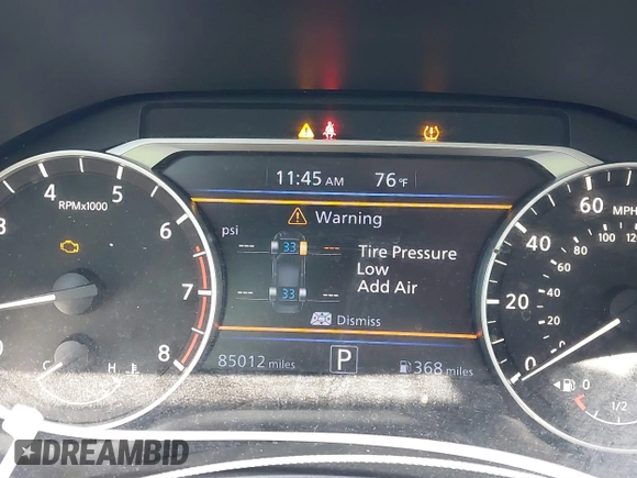 2019 Nissan Altima SR with VIN 1N4BL4CV3KN308550, listed as a IAAI auction lot 41856511 with 85,012 mi miles and . Bid and sale history available at carsss.com. Image 7.