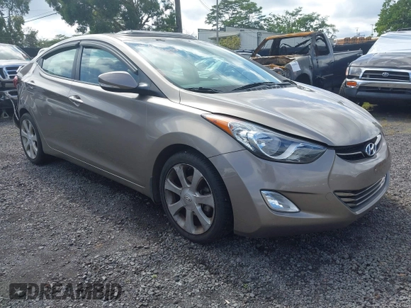 2013 Hyundai Elantra Limited with VIN 5NPDH4AE7DH419645, listed as a IAAI auction lot 41538041 with 53,935 mi miles and . Bid and sale history available at DreamBid. Image 1.