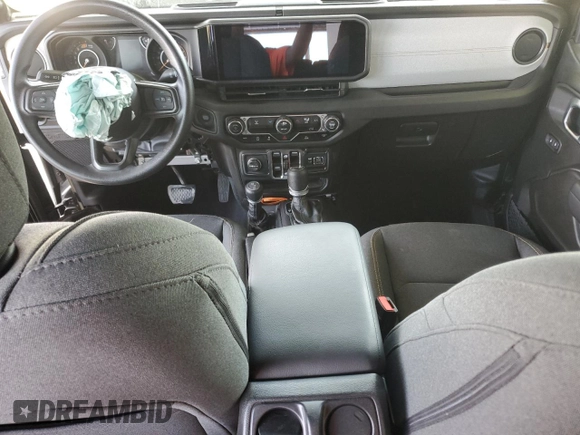 2025 Jeep Wrangler Sport S with VIN 1C4PJXDN3SW520493, listed as a Copart auction lot 55454235 with 6,064 mi miles and Non repairable. Bid and sale history available at DreamBid. Image 8.