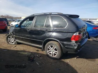 2005 BMW X5 3.0i with VIN 5UXFA13565LY20253, listed as a Copart auction lot 80418664 with 0 mi miles and Salvage Title. Bid and sale history available at carsss.com. Image 2.
