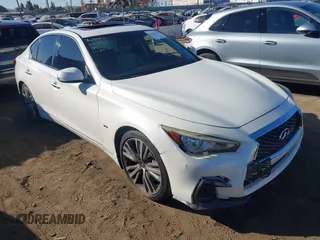 2018 Infiniti Q50 3.0t LUXE with VIN JN1EV7AP5JM362091, listed as a IAAI auction lot 41402140 with 73,355 mi miles. Bid and sale history available at carsss.com. Image 1.