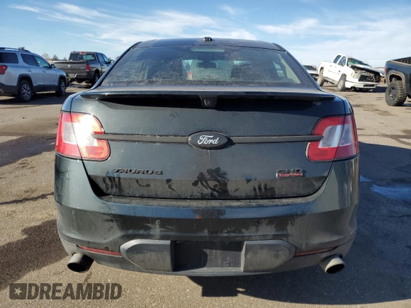 2010 Ford Taurus SHO with VIN 1FAHP2KT6AG153644, listed as a Copart auction lot 42952425 with 124,928 mi miles and Salvage title. Bid and sale history available at DreamBid. Image 6.