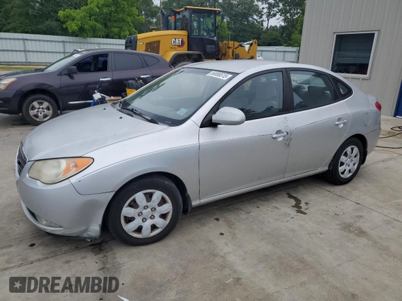 2007 Hyundai Elantra GLS z VIN KMHDU46D77U229572, wystawiony jako Copart lot #56008515 z przebiegiem 75 374 mil mil oraz Szkoda całkowita • Salvage title. Historia ofert i sprzedaży dostępna na DreamBid. Obrazek 1.