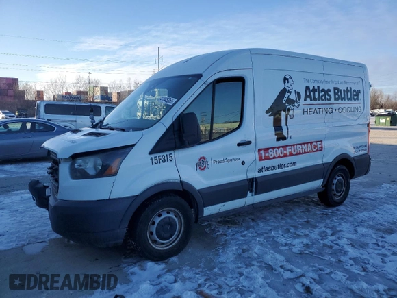 2016 Ford Transit Cargo with VIN 1FTYE1CM6GKA15349, listed as a Copart auction lot 41845265 with 119,991 mi miles and Salvage Title. Bid and sale history available at carsss.com. Image 1.