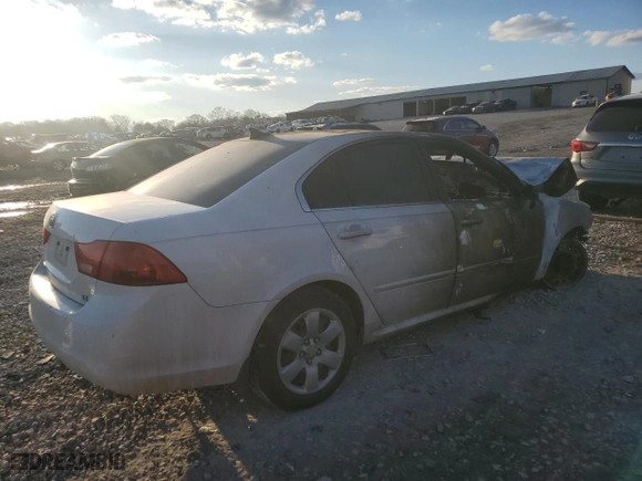 2009 Kia Optima LX with VIN KNAGE228195333268, listed as a Copart auction lot 42000395 with 0 mi miles and Non Repairable. Bid and sale history available at carsss.com. Image 3.