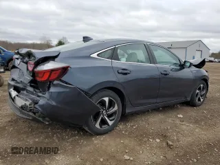 2021 Honda Insight EX with VIN 19XZE4F55ME006554, listed as a Copart auction lot 53397505 with 35,104 mi miles and Salvage Title. Bid and sale history available at carsss.com. Image 3.