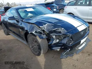 2021 Ford Mustang GT with VIN 1FA6P8CF5M5133808, listed as a IAAI auction lot 41500470 with 43,952 mi miles. Bid and sale history available at carsss.com. Image 1.