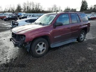 2004 Chevrolet TrailBlazer LT with VIN 1GNDT13S042383001, listed as a Copart auction lot 45517995 with 124,418 mi miles and Salvage Title. Bid and sale history available at carsss.com. Image 1.