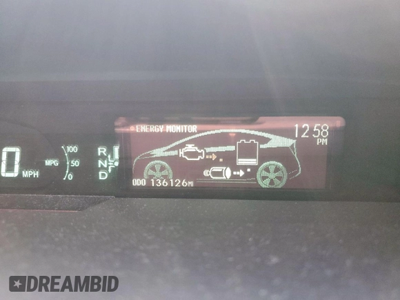 2010 Toyota Prius II with VIN JTDKN3DU3A0198583, listed as a Copart auction lot 53904705 with 136,126 mi miles and Salvage Title. Bid and sale history available at DreamBid. Image 9.
