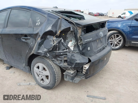 2011 Toyota Prius I with VIN JTDKN3DU4B5305208, listed as a IAAI auction lot 41577276 with 168,473 mi miles. Bid and sale history available at carsss.com. Image 6.