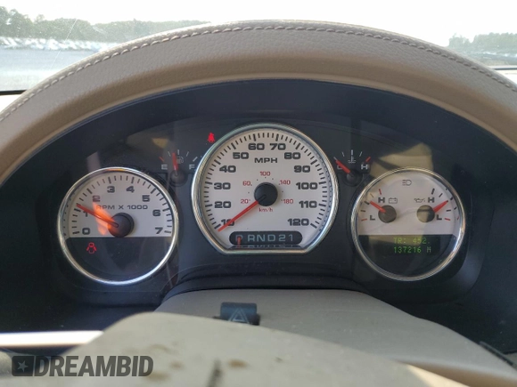2005 Ford F-150 XLT with VIN 1FTPX12555NA74355, listed as a Copart auction lot 55799465 with 137,216 mi miles and Salvage title. Bid and sale history available at DreamBid. Image 9.