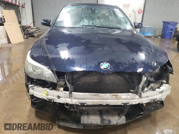 2008 BMW 5 Series 550i with VIN WBANW53598CT53367, listed as a Copart auction lot 43763995 with 178,034 mi miles and Salvage Title. Bid and sale history available at carsss.com. Image 5.