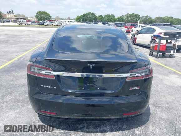 2017 Tesla Model S 100D with VIN 5YJSA1E47HF185734, listed as a IAAI auction lot 42076544 with 56,682 mi miles. Bid and sale history available at carsss.com. Image 15.