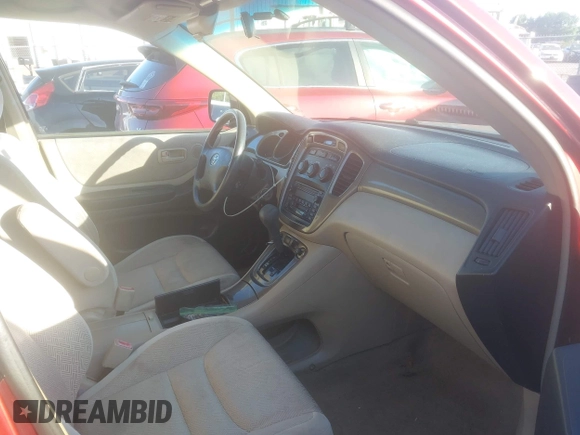 2003 Toyota Highlander z VIN JTEGD21A030070166, wystawiony jako IAAI lot #42348887 z przebiegiem 230 994 mil mil oraz . Historia ofert i sprzedaży dostępna na DreamBid. Obrazek 5.
