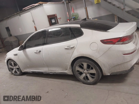 2019 Kia Optima LX with VIN 5XXGT4L39KG280666, listed as a IAAI auction lot 41436121 with 121,531 mi miles. Bid and sale history available at carsss.com. Image 14.