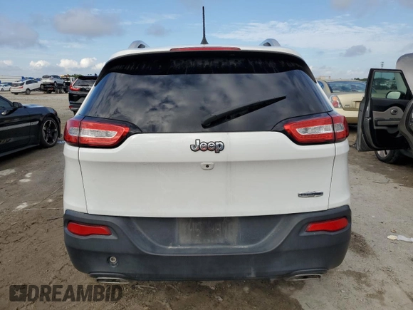 2018 Jeep Cherokee Latitude with VIN 1C4PJLCX3JD519320, listed as a Copart auction lot 79843294 with 91,342 mi miles and Salvage Title. Bid and sale history available at DreamBid. Image 6.