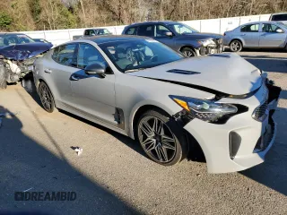 2023 Kia Stinger GT2 with VIN KNAE55LC9P6131538, listed as a Copart auction lot 45376575 with 13,866 mi miles and Salvage Title. Bid and sale history available at DreamBid. Image 4.