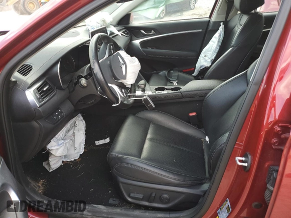 2020 Genesis G70 2.0T with VIN KMTG64LA4LU046602, listed as a Copart auction lot 68561854 with 45,490 mi miles and Salvage Title. Bid and sale history available at carsss.com. Image 7.
