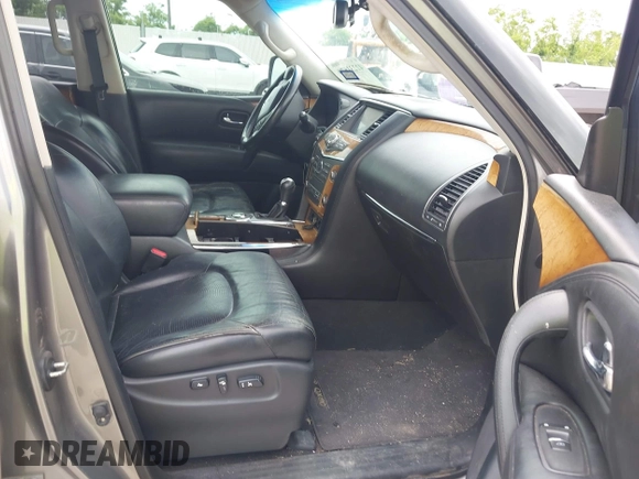 2014 Infiniti QX80 z VIN JN8AZ2NF1E9553024, wystawiony jako IAAI lot #42231679 z przebiegiem 207 618 mil mil oraz . Historia ofert i sprzedaży dostępna na DreamBid. Obrazek 5.