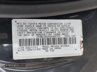 1999 Lexus ES 300 с VIN JT8BF28G9X5060374, выставлен на аукционе IAAI как лот 41809173 с пробегом 240 274 миль миль и . История ставок и продаж доступна на DreamBid. Изображение 9.