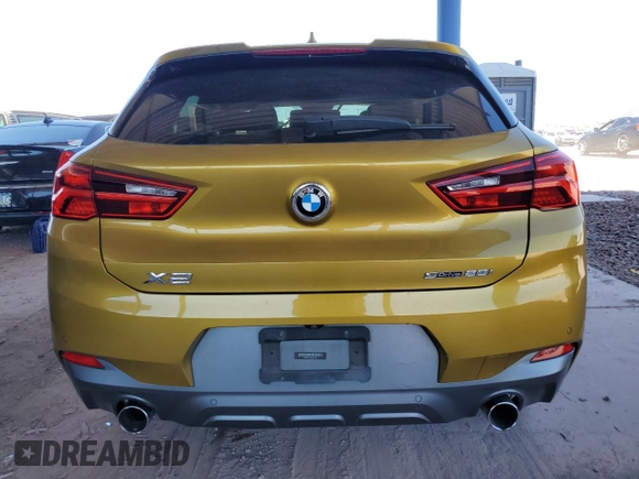 2018 BMW X2 sDrive28i with VIN WBXYJ3C39JEJ91397, listed as a Copart auction lot 62168425 with 72,594 mi miles and Salvage title. Bid and sale history available at DreamBid. Image 6.