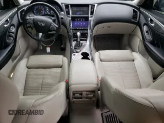 2016 Infiniti Q50 Red Sport 400 with VIN JN1FV7AR4GM450788, listed as a Copart auction lot 63069385 with 87,740 mi miles and Salvage title. Bid and sale history available at DreamBid. Image 8.