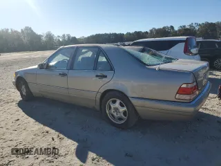1997 Mercedes-Benz S-Class with VIN WDBGA32G5VA364471, listed as a Copart auction lot 76326464 with 0 mi miles and Salvage Title. Bid and sale history available at carsss.com. Image 2.