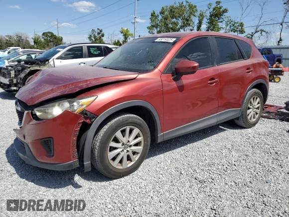2013 Mazda CX-5 Sport with VIN JM3KE2BEXD0139032, listed as a Copart auction lot 55019325 with 108,555 mi miles and Salvage title. Bid and sale history available at DreamBid. Image 1.
