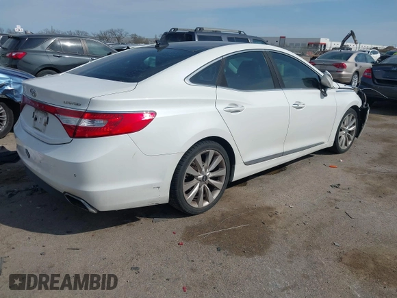 2015 Hyundai Azera Limited with VIN KMHFH4JG7FA476458, listed as a IAAI auction lot 41893979 with 149,114 mi miles and . Bid and sale history available at DreamBid. Image 4.