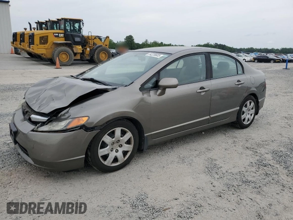2008 Honda Civic LX z VIN 1HGFA16508L024861, wystawiony jako Copart lot #54228605 z przebiegiem 169 717 mil mil oraz Szkoda całkowita • Salvage title. Historia ofert i sprzedaży dostępna na DreamBid. Obrazek 1.