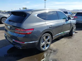 2023 Genesis GV80 with VIN KMUHBDSB2PU110812, listed as a IAAI auction lot 40743556 with 38,219 mi miles and . Bid and sale history available at DreamBid. Image 4.