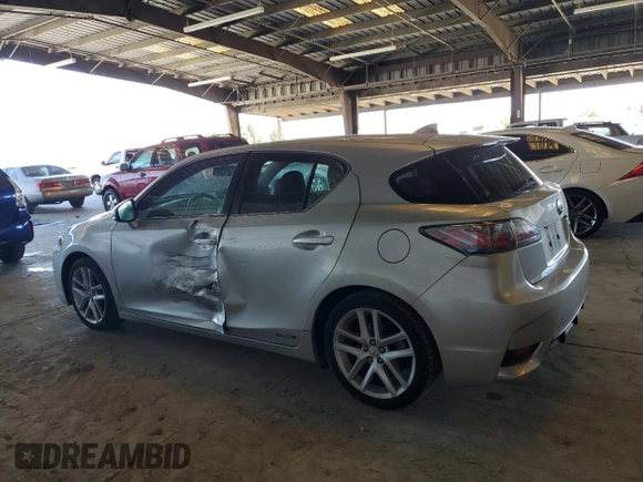 2014 Lexus CT 200h with VIN JTHKD5BH9E2194955, listed as a Copart auction lot 64379975 with 60,875 mi miles and Salvage title. Bid and sale history available at DreamBid. Image 2.