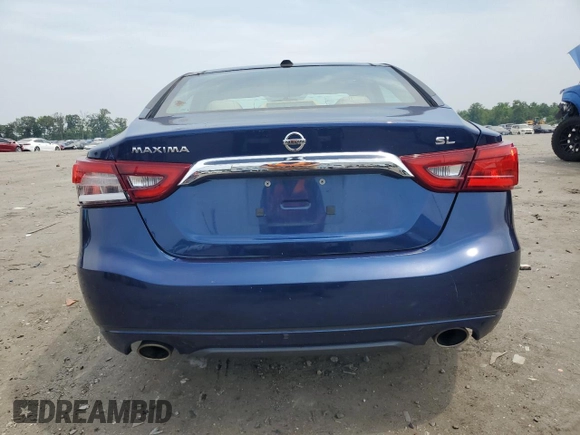 2016 Nissan Maxima SL with VIN 1N4AA6AP2GC392414, listed as a Copart auction lot 60598635 with 105,151 mi miles and Salvage title. Bid and sale history available at DreamBid. Image 6.