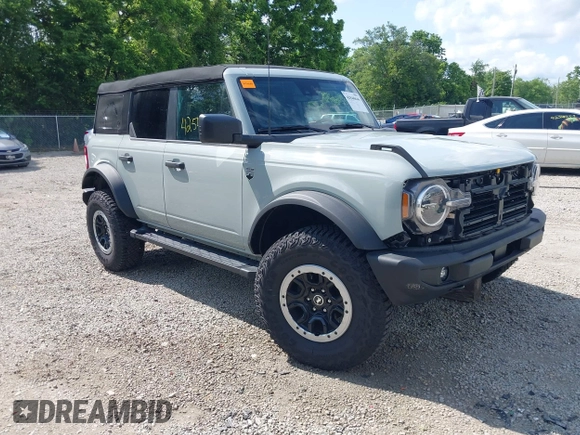 2024 Ford Bronco Big Bend с VIN 1FMDE7BH4RLA68548, выставлен на аукционе IAAI как лот 42540646 с пробегом 7 945 миль миль и . История ставок и продаж доступна на DreamBid. Изображение 1.