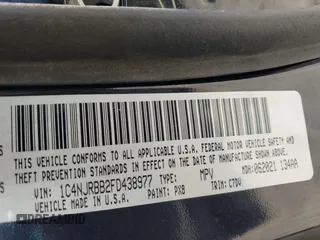 2015 Jeep Patriot Sport with VIN 1C4NJRBB2FD438977, listed as a IAAI auction lot 42305375 with 166,925 mi miles and . Bid and sale history available at DreamBid. Image 9.