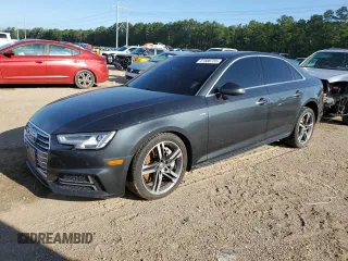 2018 Audi A4 Premium Plus with VIN WAUENAF44JA208043, listed as a Copart auction lot 61680755 with 34,735 mi miles and Salvage title. Bid and sale history available at DreamBid. Image 1.