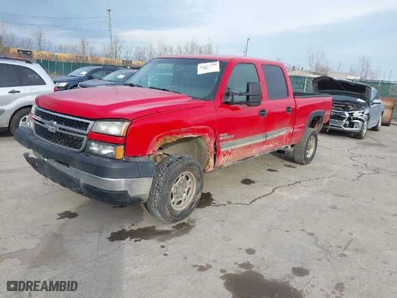 2006 Chevrolet Silverado 2500HD LT1 with VIN 1GCHK23D96F164778, listed as a IAAI auction lot 41153858 with NaN miles. Bid and sale history available at carsss.com. Image 2.