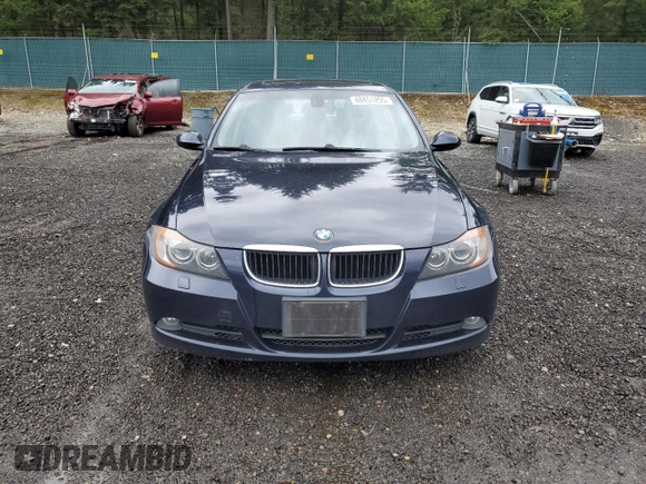 2007 BMW 3 Series 328i with VIN WBAVC53557FZ78645, listed as a Copart auction lot 48451255 with 144,489 mi miles and Salvage Title. Bid and sale history available at carsss.com. Image 5.
