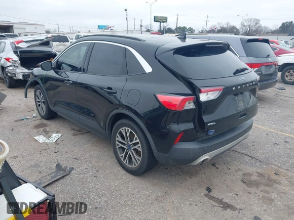 2020 Ford Escape SEL with VIN 1FMCU0H62LUA54273, listed as a IAAI auction lot 41608700 with 70,545 mi miles and . Bid and sale history available at carsss.com. Image 3.