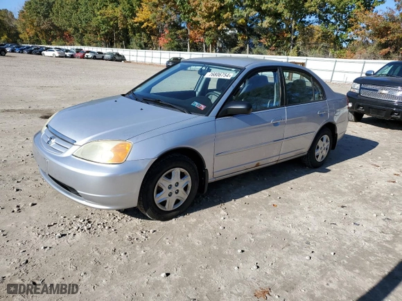 2003 Honda Civic LX with VIN 1HGES16603L037779, listed as a Copart auction lot 76806754 with 127,692 mi miles and Clean Title. Bid and sale history available at carsss.com. Image 1.