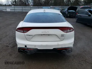 2022 Kia Stinger GT2 with VIN KNAE55LC5N6102759, listed as a Copart auction lot 49827825 with 101,311 mi miles and Salvage Title. Bid and sale history available at DreamBid. Image 6.