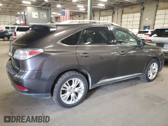 2010 Lexus RX 450h with VIN JTJBC1BA6A2412549, listed as a Copart auction lot 53206825 with 242,407 mi miles and Clean title. Bid and sale history available at DreamBid. Image 3.