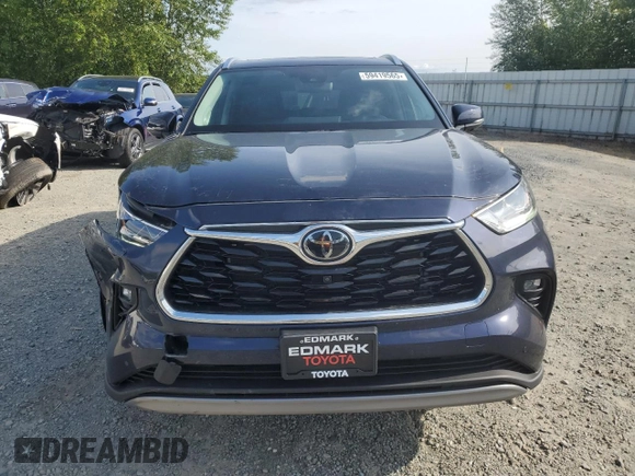 2023 Toyota Highlander L with VIN 5TDKDRBH8PS038426, listed as a Copart auction lot 59419565 with 17,495 mi miles and Salvage title. Bid and sale history available at DreamBid. Image 5.