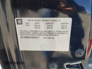 2008 Chevrolet Impala LS with VIN 2G1WB58K789202917, listed as a IAAI auction lot 41900781 with 195,991 mi miles and . Bid and sale history available at DreamBid. Image 9.