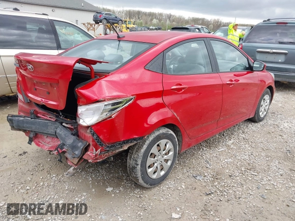 2015 Hyundai Accent GLS with VIN KMHCT4AE0FU915871, listed as a IAAI auction lot 41955604 with 110,822 mi miles and . Bid and sale history available at carsss.com. Image 4.