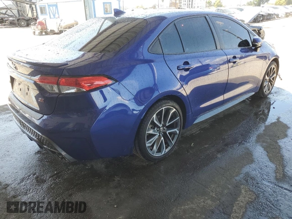 2020 Toyota Corolla SE with VIN 5YFS4RCE5LP053585, listed as a Copart auction lot 51502885 with 101,858 mi miles and Salvage Title. Bid and sale history available at carsss.com. Image 3.