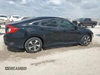 2020 Honda Civic LX with VIN 19XFC2F65LE019406, listed as a Copart auction lot 53337745 with 54,954 mi miles and Non Repairable. Bid and sale history available at DreamBid. Image 3.