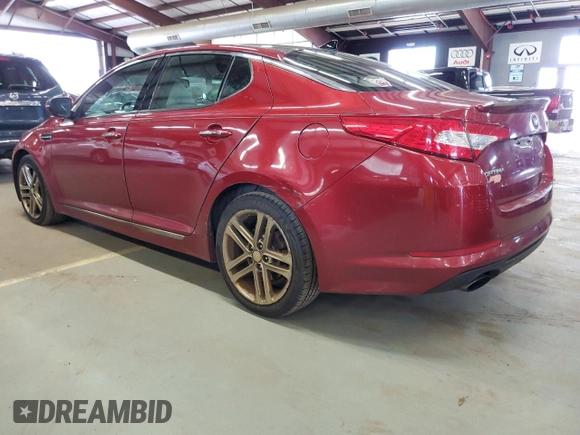 2013 Kia Optima SX with VIN 5XXGR4A65DG121755, listed as a Copart auction lot 63550165 with 231,156 mi miles and Clean title. Bid and sale history available at DreamBid. Image 2.