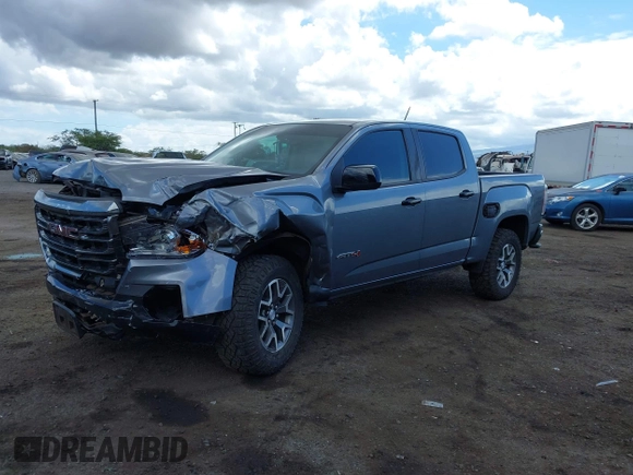 2021 GMC Canyon 4WD AT4 z VIN 1GTG6FEN8M1275345, wystawiony jako IAAI lot #42045878 z przebiegiem 68 299 mil mil oraz . Historia ofert i sprzedaży dostępna na DreamBid. Obrazek 18.