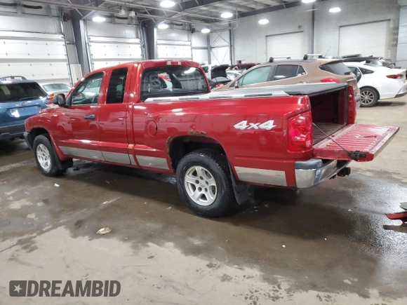 2006 Dodge Dakota SLT with VIN 1D7HW42NX6S717803, listed as a Copart auction lot 89000765 with 139,556 mi miles and Salvage Title. Bid and sale history available at carsss.com. Image 2.